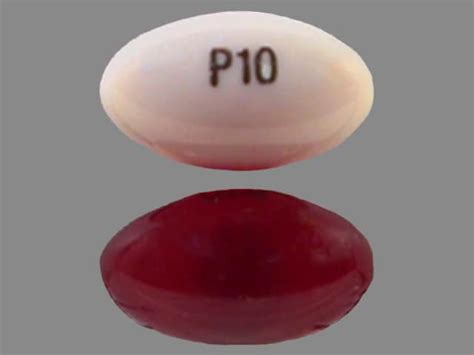 P107 <b>Pill</b> - <b>white</b> oval, 20mm. . P10 red and white pill